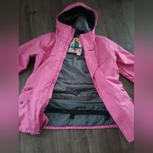 Burton M pink snowboarding jacket